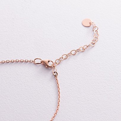 Колье "Монетка" в красном золоте (возможна гравировка) кол02043 №5