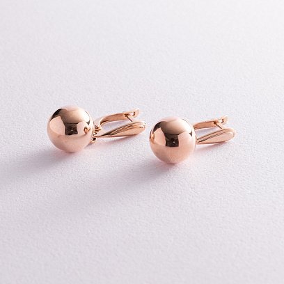 Золотые серьги "Шарики" с04744