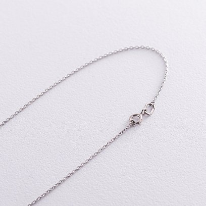 Серебряное колье с пиропом 18984 №3