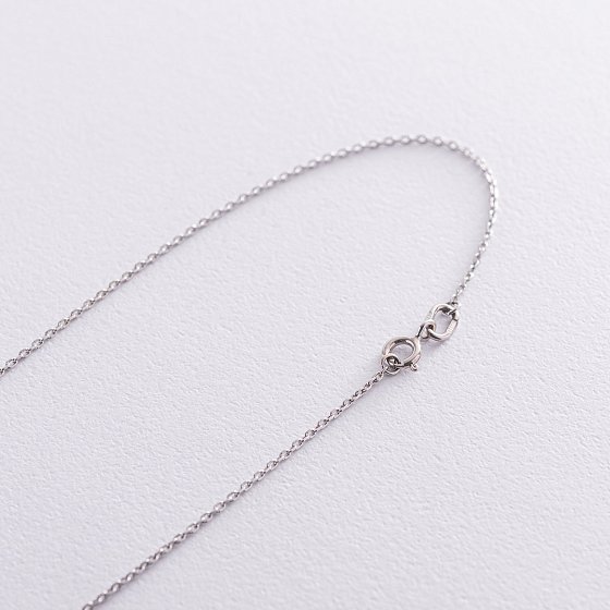 Серебряное колье с пиропом 18984 №3