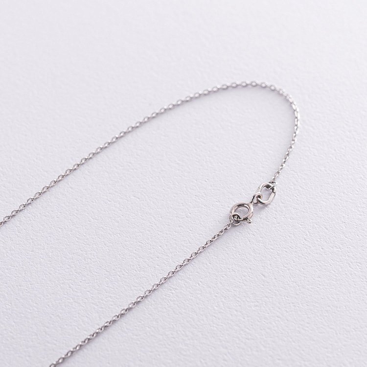 Серебряное колье с пиропом 18984 от ювелирного магазина Оникс - 2