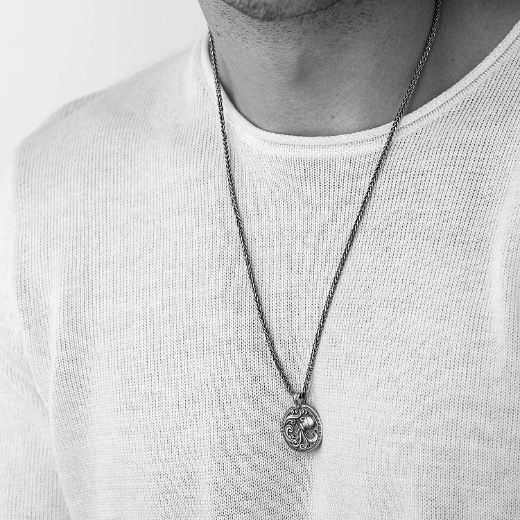 Серебряный кулон "Знак зодиака Водолей" 133200водолій от ювелирного магазина Оникс - 1