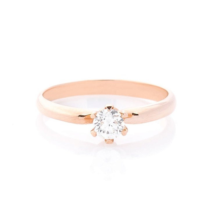 Золота заручальна каблучка з діамантом RDR676 від ювелірного магазину Онікс - 2