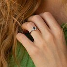 Золотое кольцо с бриллиантами 236081122 от ювелирного магазина Оникс - 1