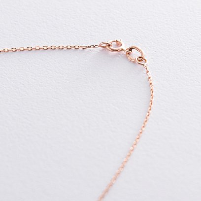 Золоте кольє "Серце і круги" кол01583 №3