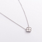 Серебряное колье "Клевер" 181362 от ювелирного магазина Оникс - 1