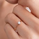 Помолвочное золотое кольцо с бриллиантом 220542421 от ювелирного магазина Оникс - 1
