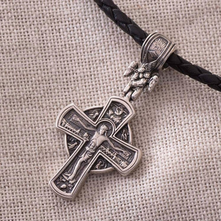 Православний хрест "Розп'яття. Різдво Христове" 131625 від ювелірного магазину Онікс - 5