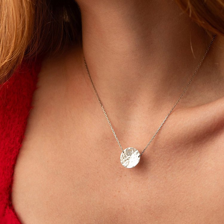 Серебряное колье "Солнечные зайчики" 181046 от ювелирного магазина Оникс - 7