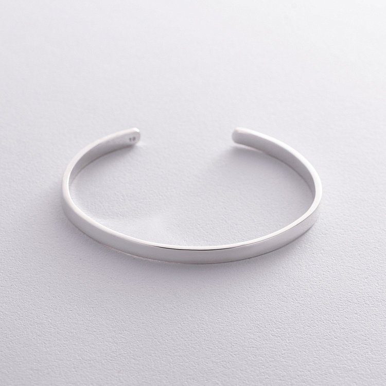 Жорсткий срібний браслет 141479 від ювелірного магазину Онікс