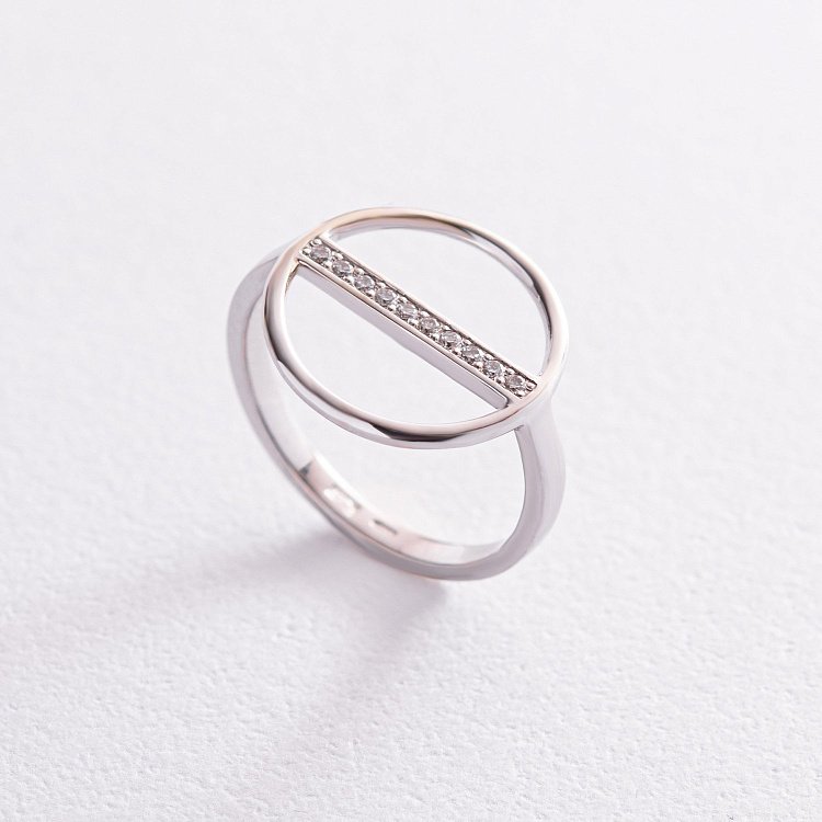 Золотое кольцо "Бетти" с бриллиантами 101-10070 от ювелирного магазина Оникс - 2