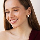 Золоті сережки "Grace" с09634 от ювелирного магазина Оникс - 5