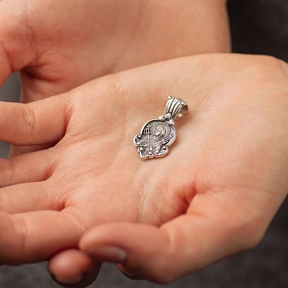 Срібна ладанка "Божа Матір Семистрільна" 133048 №3