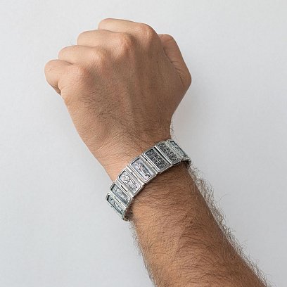 ﻿Срібний браслет "Дванадцять апостолів" 141436 №2