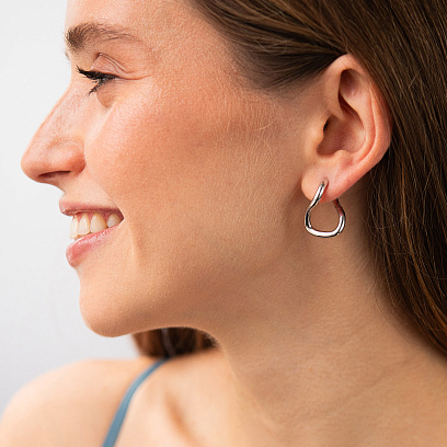 Срібні сережки "Lia" 7259 №3