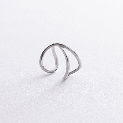 Серебряная серьга - каффа 123203 №4