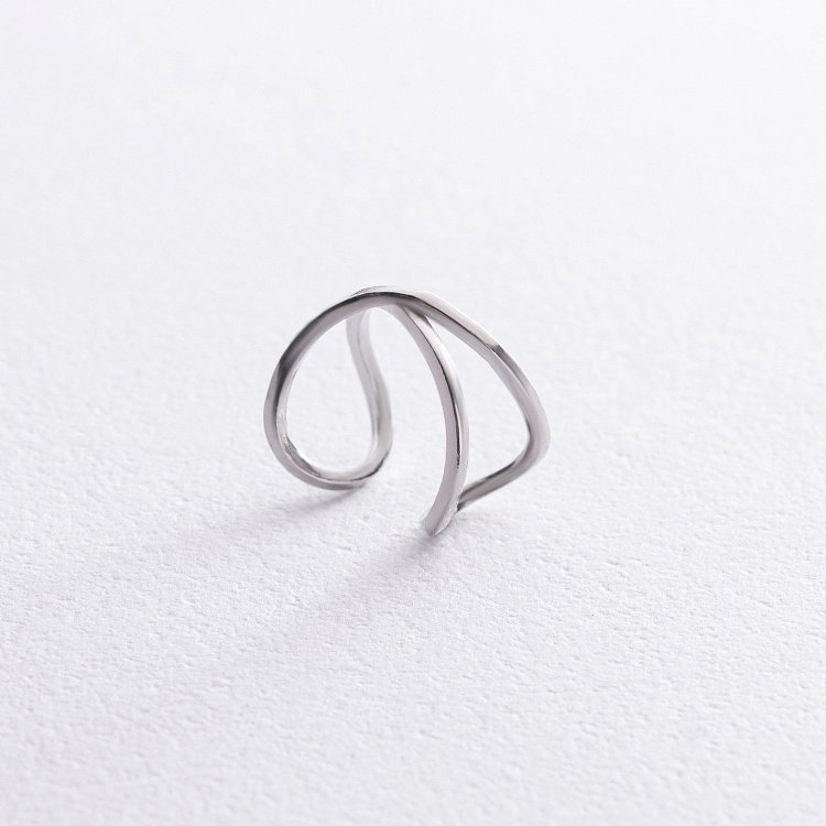 Серебряная серьга - каффа 123203 от ювелирного магазина Оникс - 3