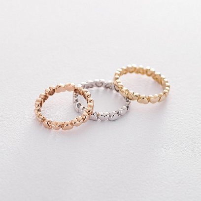 Золотое кольцо "Сердца" к05291