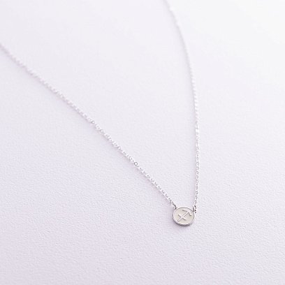 Серебряное колье "Знак зодиака Стрелец" 181052стрілець