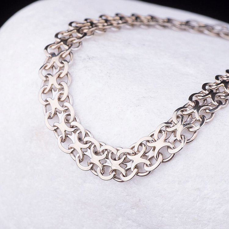 Браслет из белого золота б00503 Браслет из белого золота б00503 от ювелирного магазина Оникс