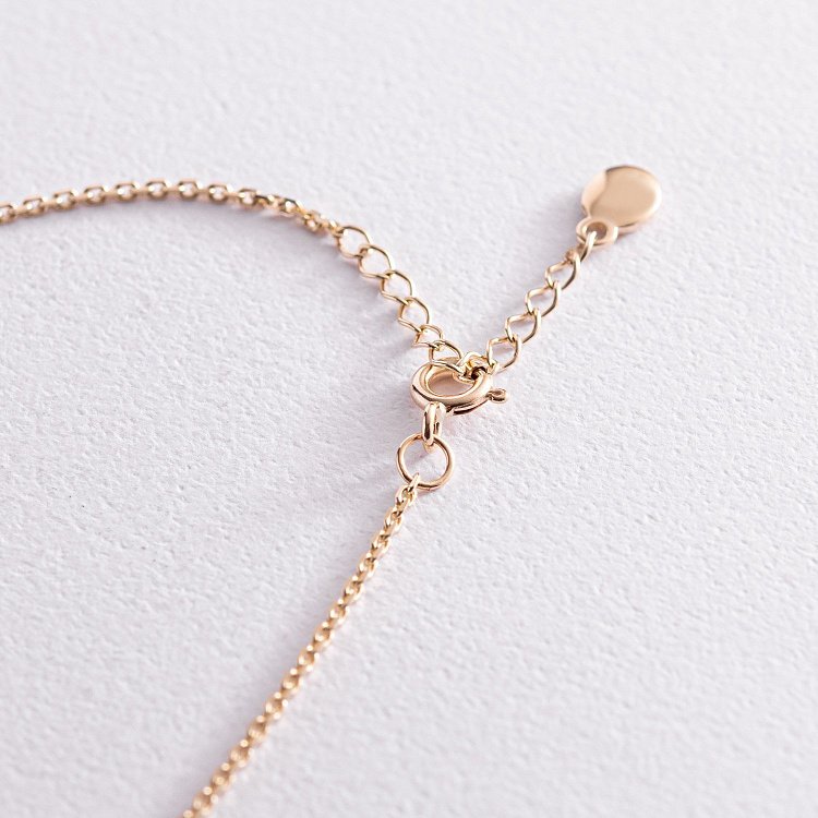 Браслет "Дві дівчинки" у жовтому золоті (можливе гравіювання) з2088ж від ювелірного магазину Онікс - 2