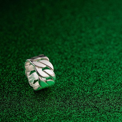 Широка срібна каблучка "Елізабет" 112691 №5