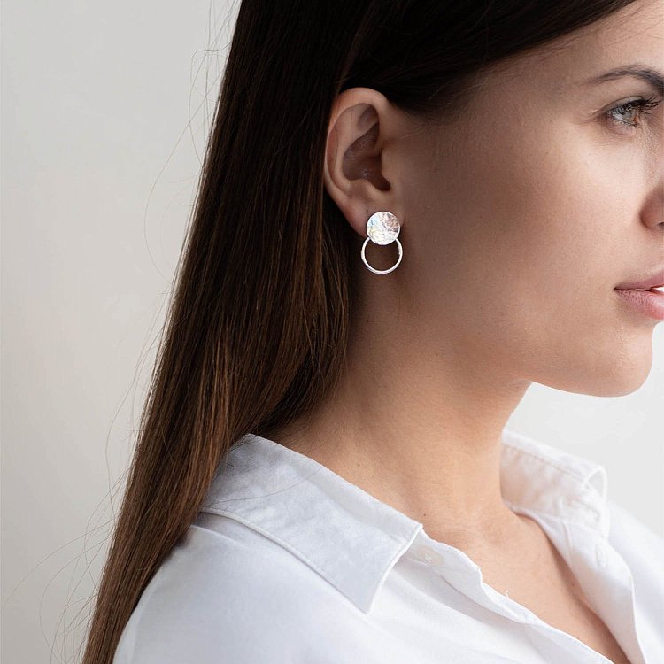 Срібні сережки "Сонячні зайчики" 122670 від ювелірного магазину Онікс - 4