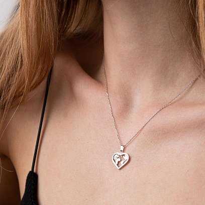 Колье "Планета" в белом золоте кол01992 №2