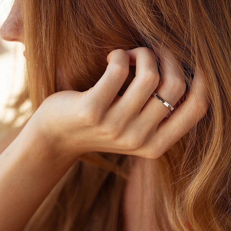 Кольцо "Астрид" в белом золоте к07450 от ювелирного магазина Оникс - 4