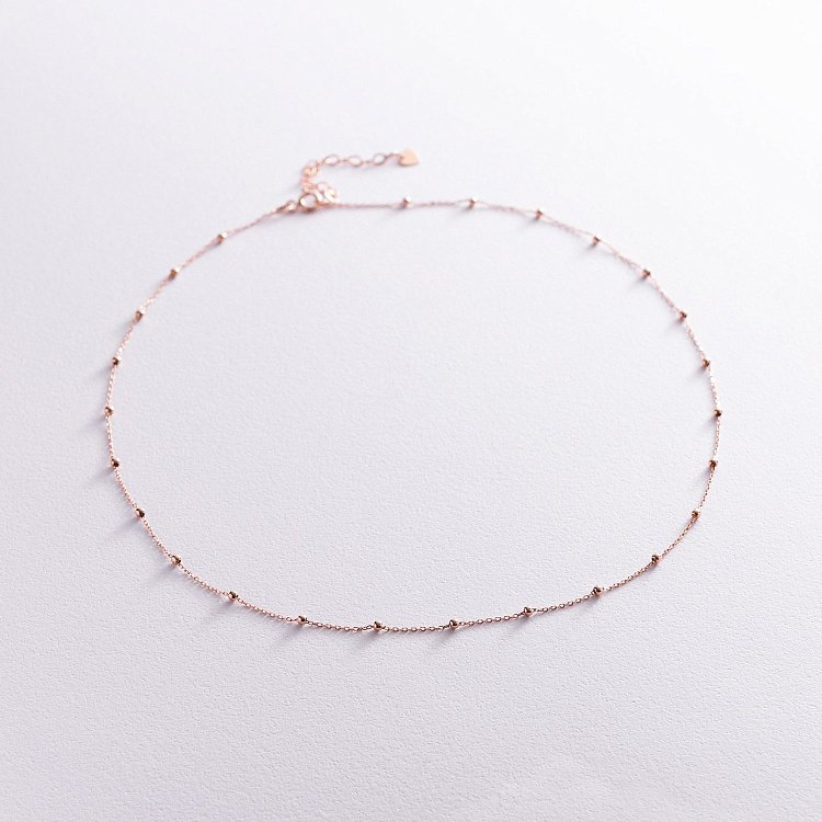 Колье "Шарики" в красном золоте кол02011 от ювелирного магазина Оникс