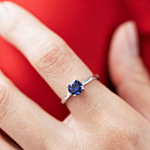 Срібна каблучка з сапфіром 1852/1p-HSPH от ювелирного магазина Оникс - 3