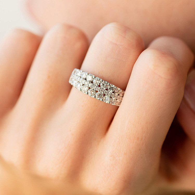 Золота каблучка з діамантами кб0518nl від ювелірного магазину Онікс - 7