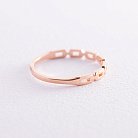 Золотое кольцо "Цепочка" к07073 от ювелирного магазина Оникс - 4