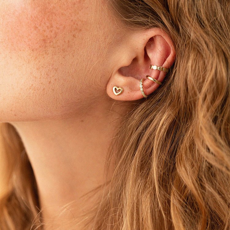 Каффа "Джесіка" у жовтому золоті (фіаніти) с08026 від ювелірного магазину Онікс - 5