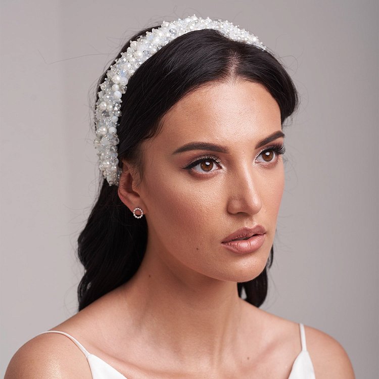 Сережки-пусети "Гармонія" в білому золоті с06903 від ювелірного магазину Онікс - 8