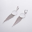 Срібні сережки з кільцями "Дощ" 122324 от ювелирного магазина Оникс - 3