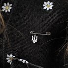 Серебряная булавка "Герб Украины - Тризуб" 21055 от ювелирного магазина Оникс - 9