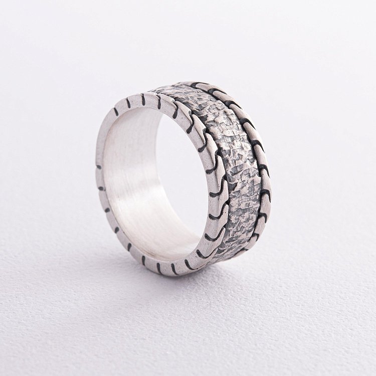 Мужское серебряное кольцо 112719 от ювелирного магазина Оникс - 6