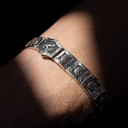 Срібний браслет "Георгій Переможець" 030 №9