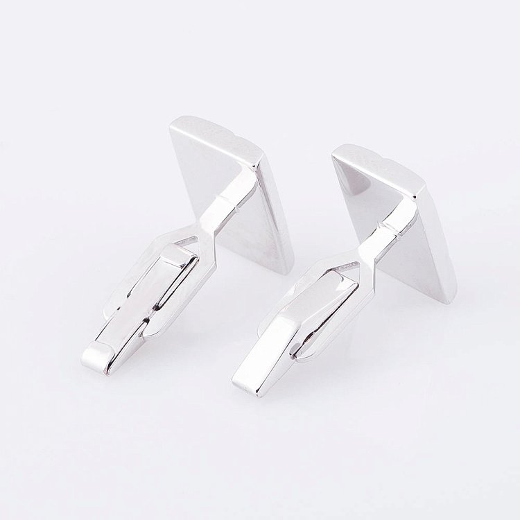 Чоловічі запонки з білого золота зап00055 від ювелірного магазину Онікс - 1