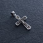 Золотой православный крест "Распятие. Спаси и Сохрани" п02486 от ювелирного магазина Оникс
