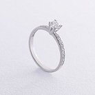 Помолвочное кольцо с бриллиантами (белое золото) 224871121 от ювелирного магазина Оникс