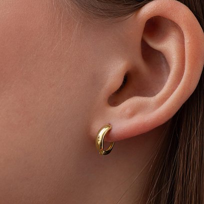 Дитячі сережки у жовтому золоті с08433 №2