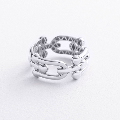 Каблучка "Фантазія" у білому золоті к08466 №3