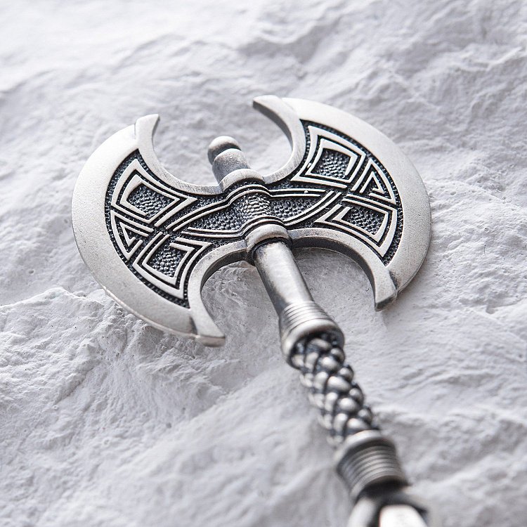 Срібний кулон "Подвійна сокира" 7049 від ювелірного магазину Онікс - 9