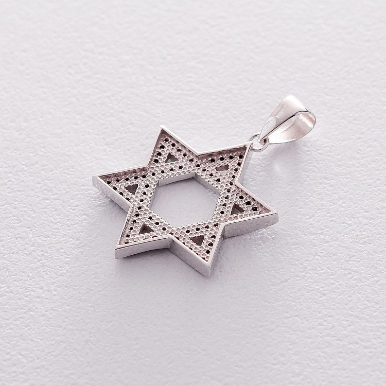 Золотая подвеска "Звезда Давида" п03328 от ювелирного магазина Оникс - 2