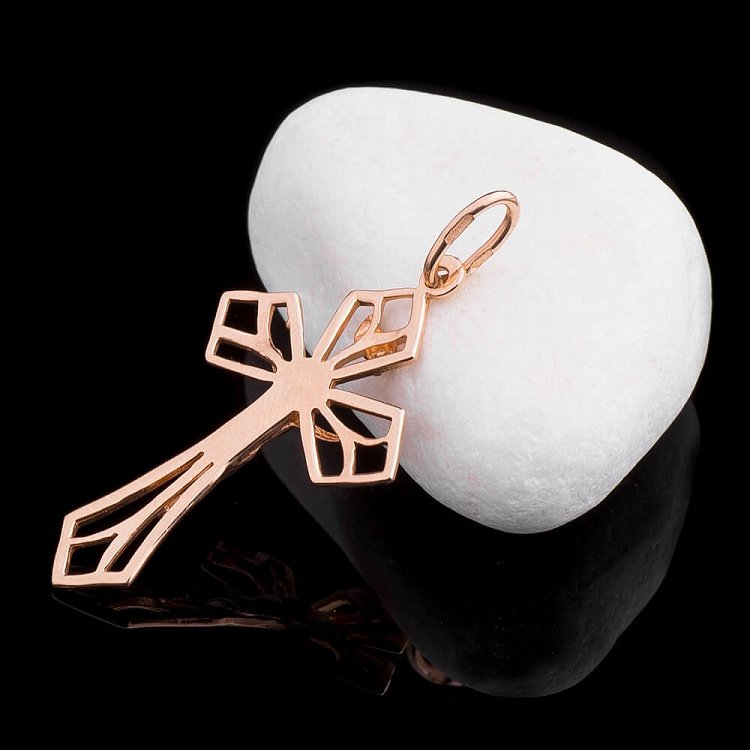 Православний хрест з розп'яттям п00662 від ювелірного магазину Онікс - 3