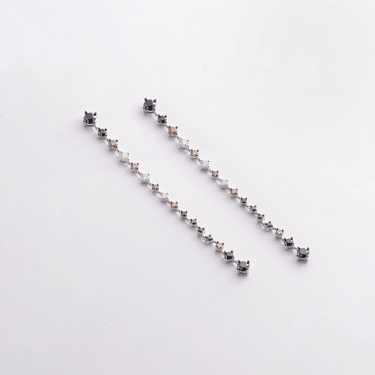 Золотые серьги с бриллиантами сб0101ca от ювелирного магазина Оникс - 12