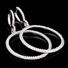 Срібні сережки кільця 121129 от ювелирного магазина Оникс