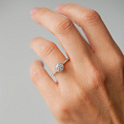 Золота каблучка з діамантами 244641121 от ювелирного магазина Оникс - 1